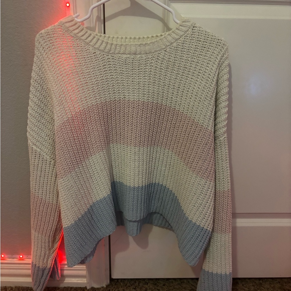 color block sweater
